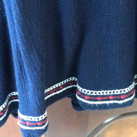 Blue Boho Tunic Dress with Embroidery - Picture 5 of 8